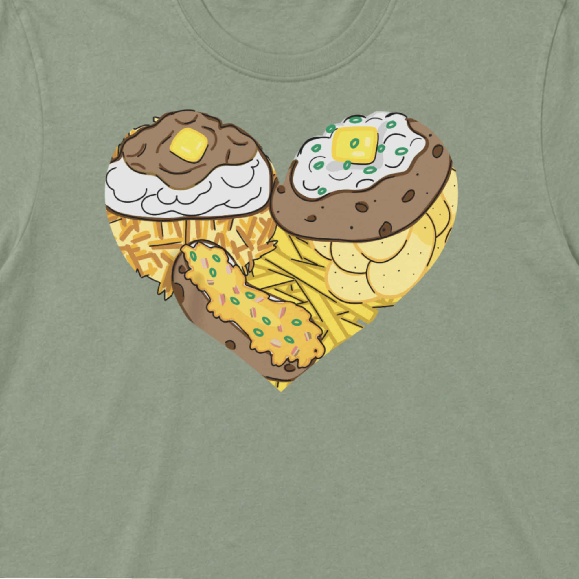 potato heart tee